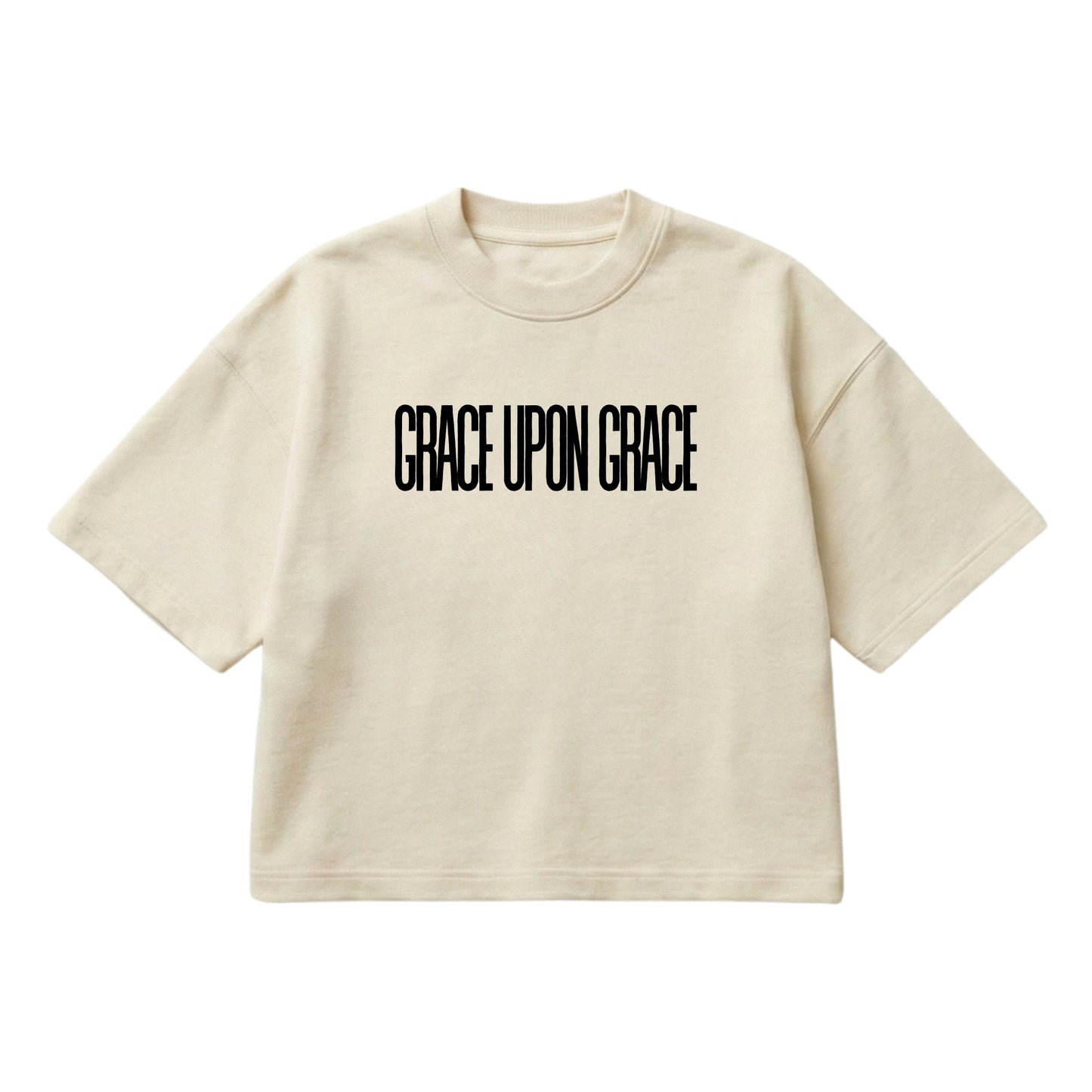 Grace Upon Grace – Boxy Cropped Shirt