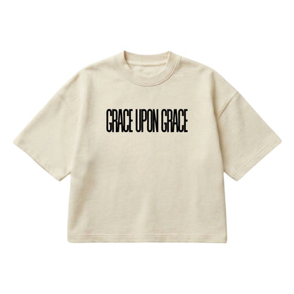 Grace Upon Grace – Boxy Cropped Shirt