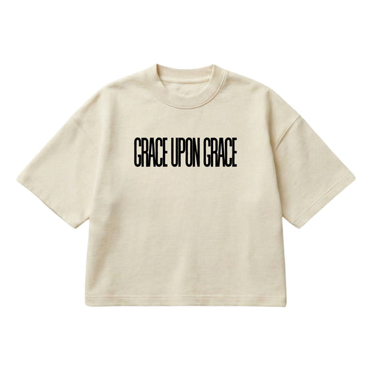 Grace Upon Grace – Boxy Cropped Shirt