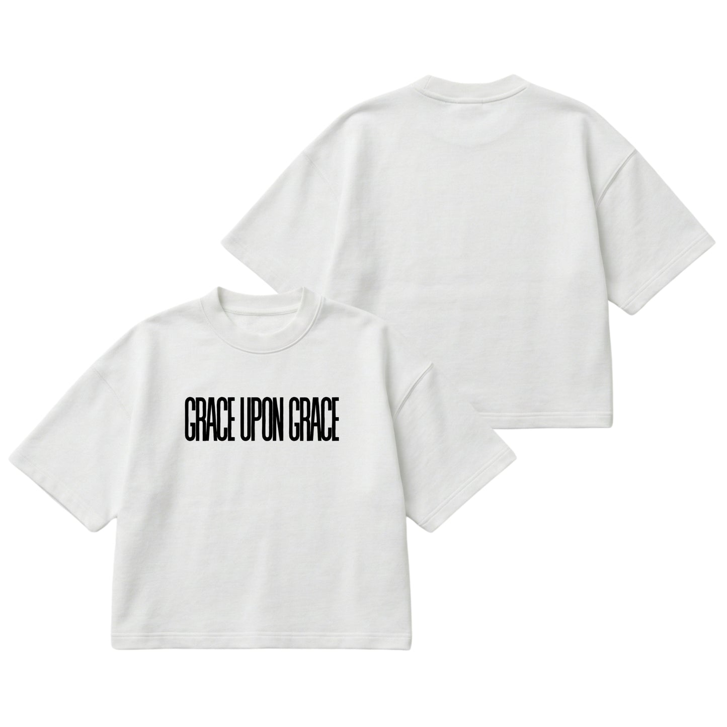 Grace Upon Grace – Boxy Cropped Shirt