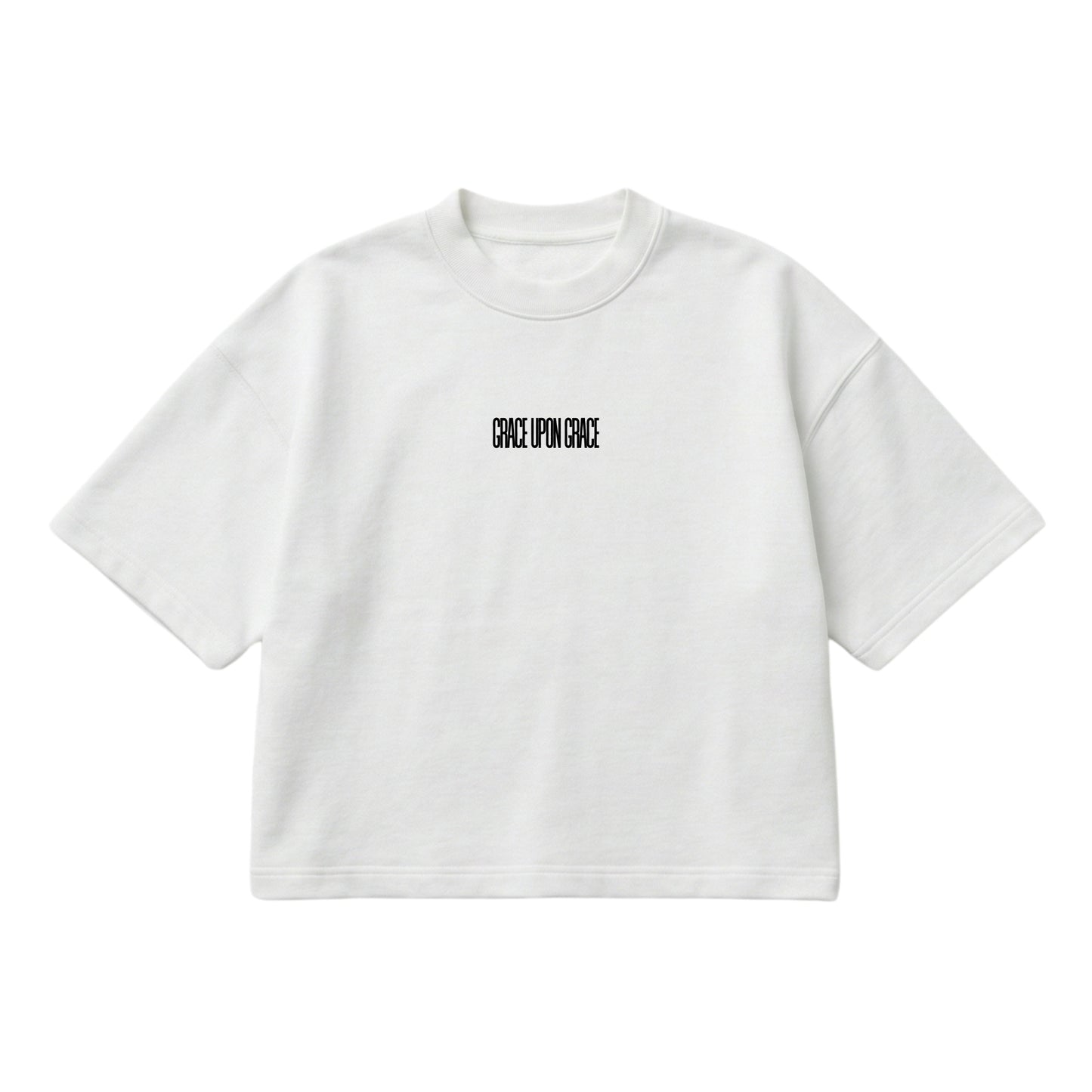 Grace Upon Grace – Boxy Cropped Shirt