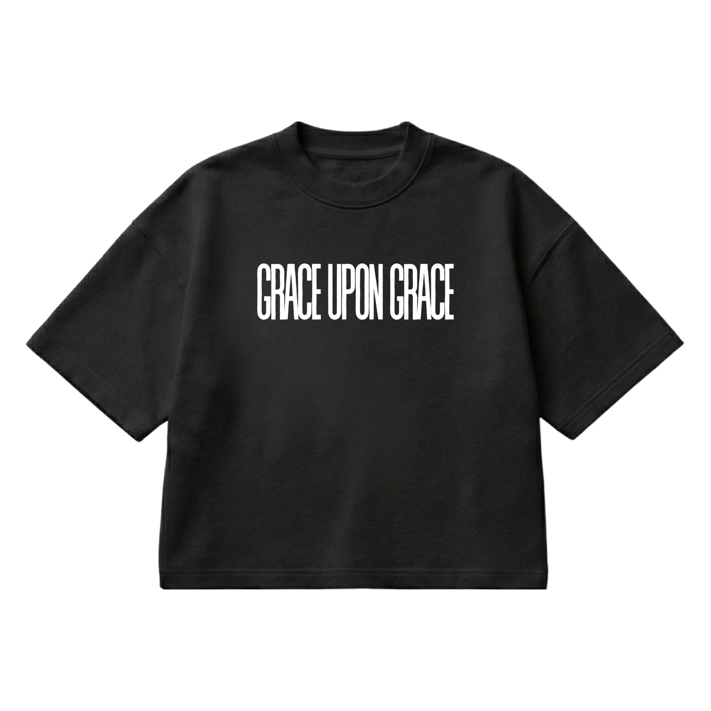 Grace Upon Grace – Boxy Cropped Shirt