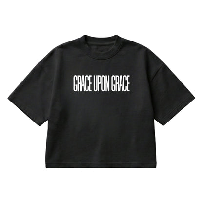 Grace Upon Grace – Boxy Cropped Shirt