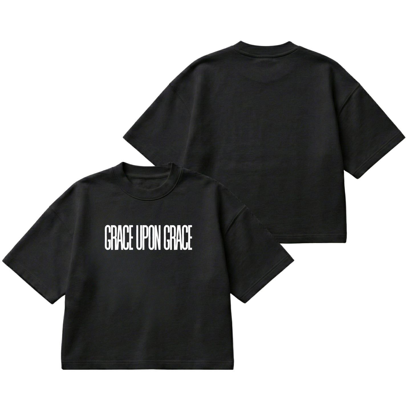 Grace Upon Grace – Boxy Cropped Shirt