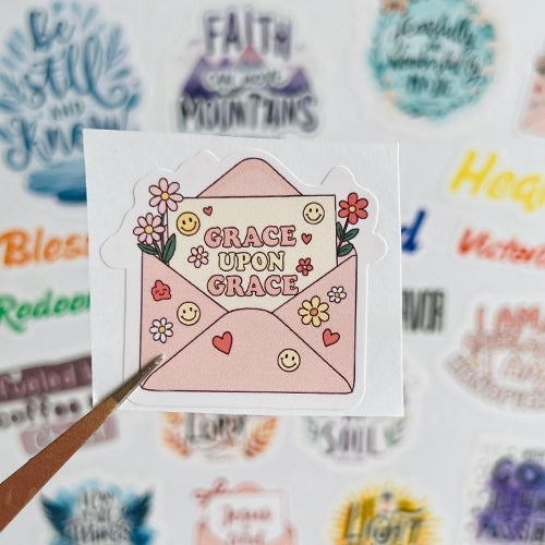 Grace upon Grace – Waterproof Sticker