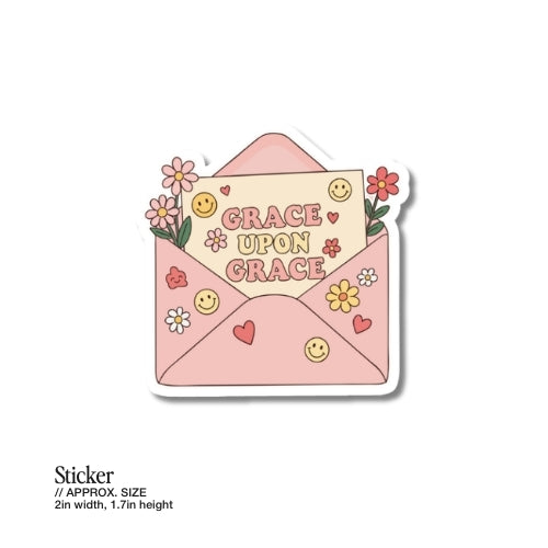 Grace upon Grace – Waterproof Sticker