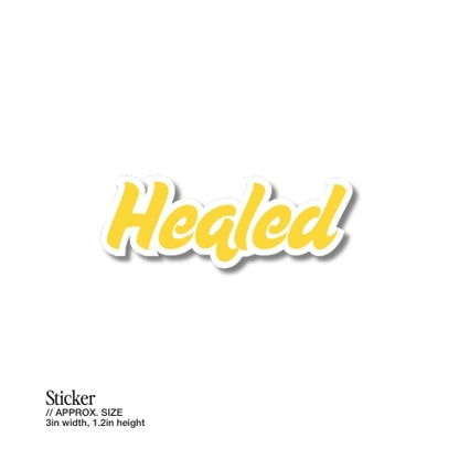 Healed – Waterproof Sticker
