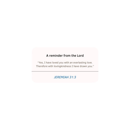 Jeremiah 31:3 – UV Waterproof Sticker