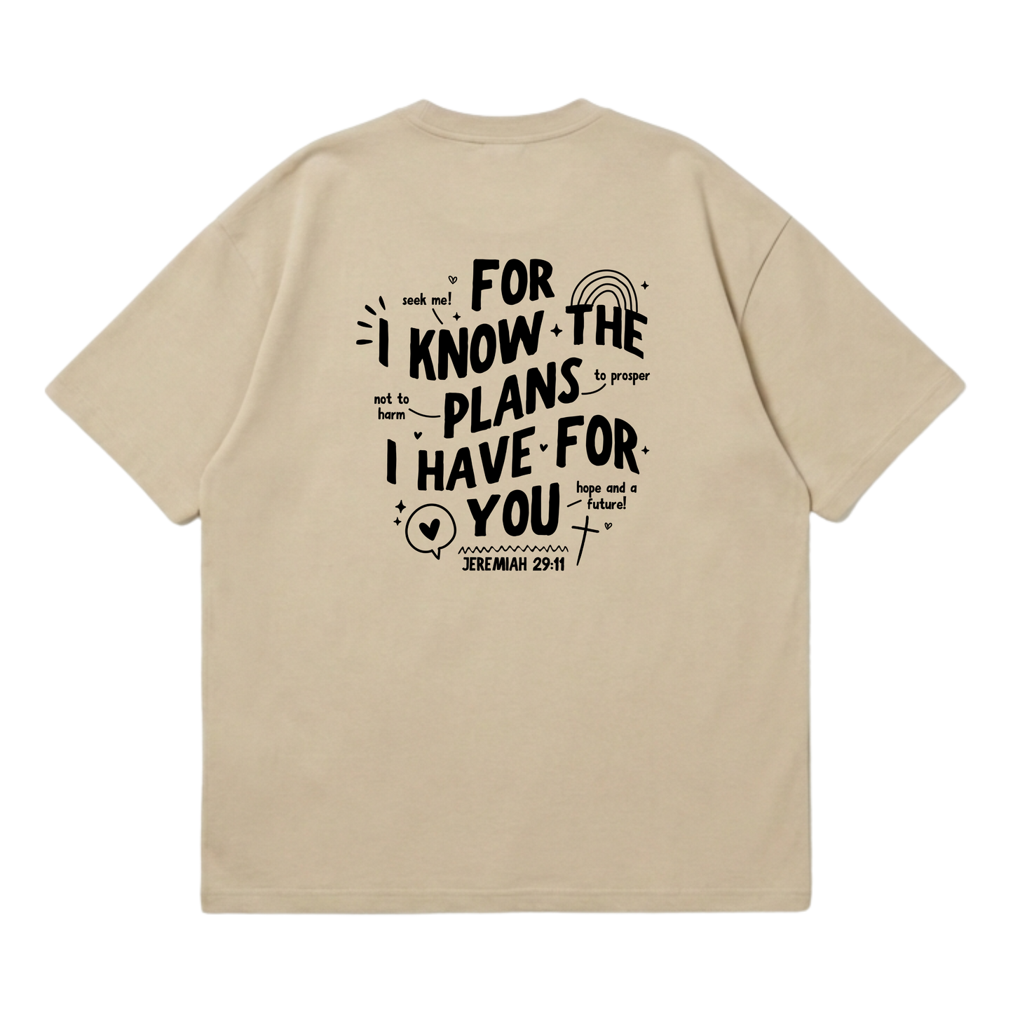 Jeremiah 29:11 – Premium Oversized T-Shirt