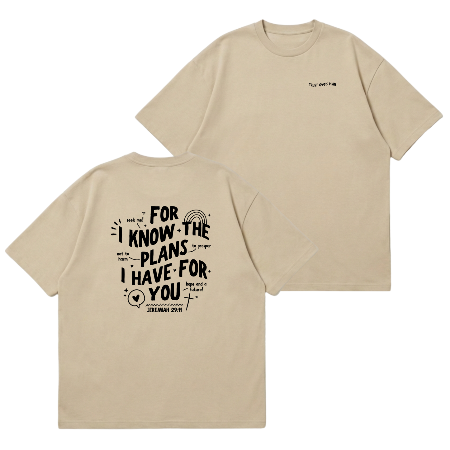Jeremiah 29:11 – Premium Oversized T-Shirt