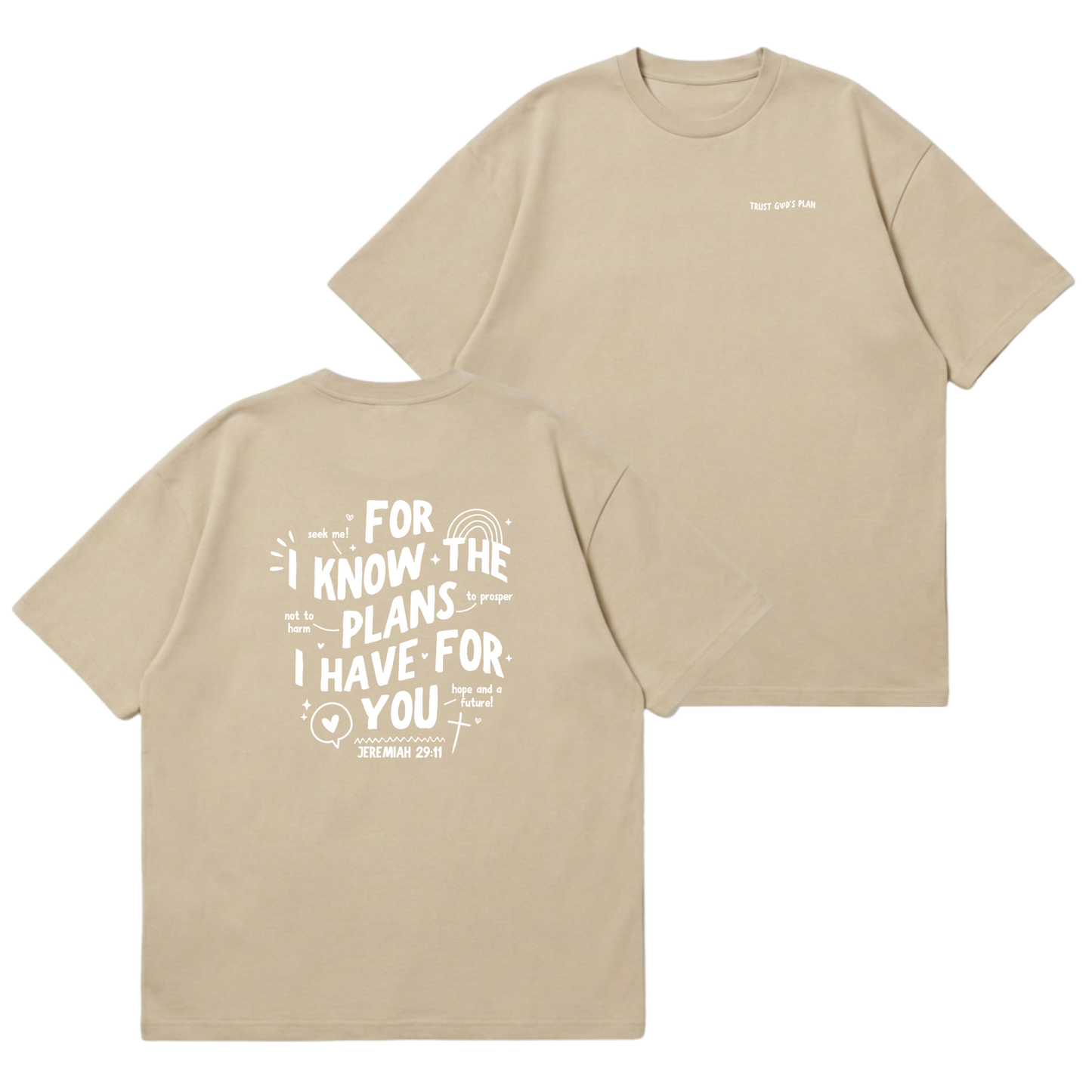 Jeremiah 29:11 – Premium Oversized T-Shirt