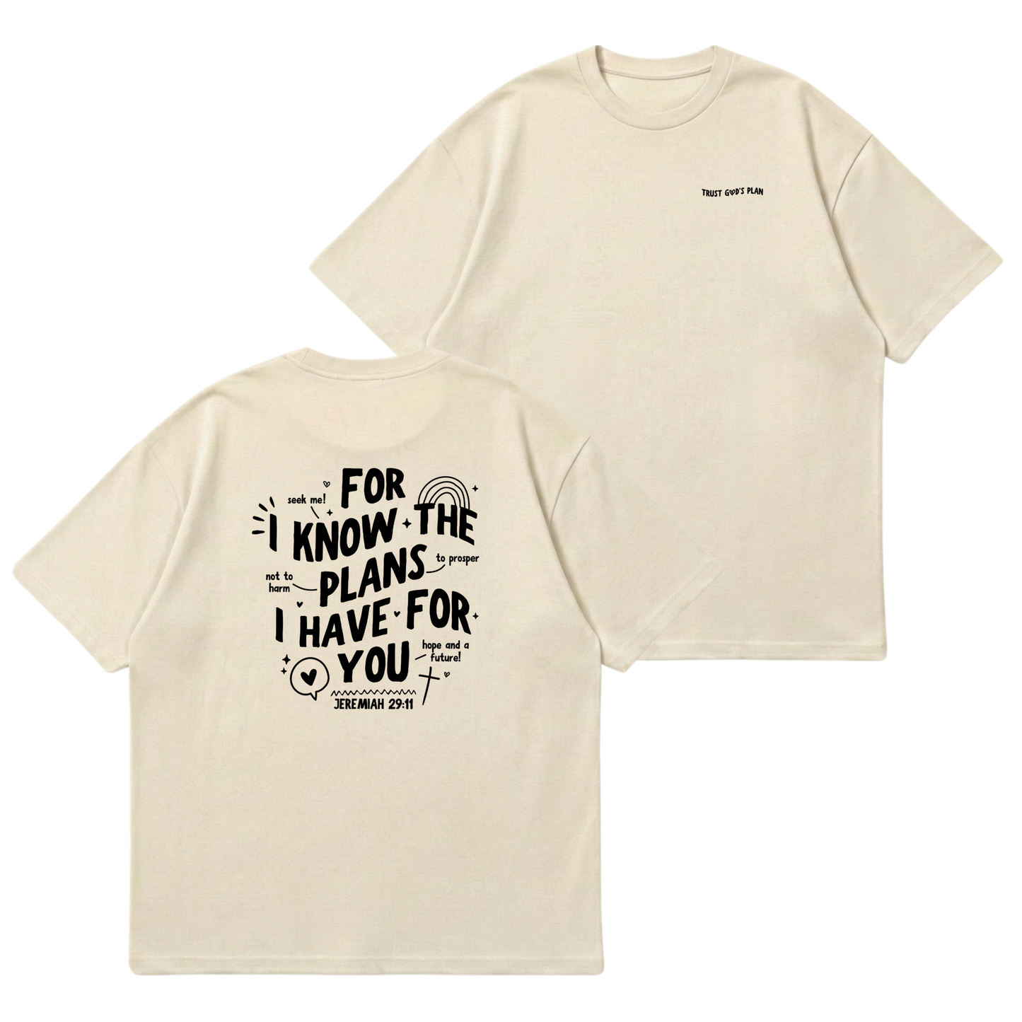 Jeremiah 29:11 – Premium Oversized T-Shirt