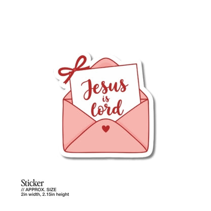 Jesus Is Lord – Waterproof Sticker