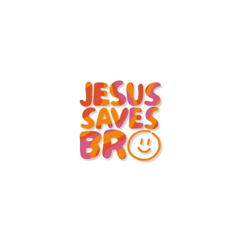 Jesus Saves Bro – UV Waterproof Sticker