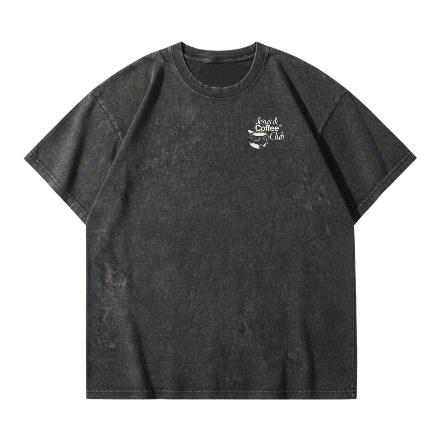 Jesus and Coffee Club – Vintage Washed T-Shirt