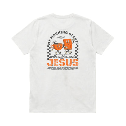 My morning starts with Jesus & coffee – Classic T-Shirt