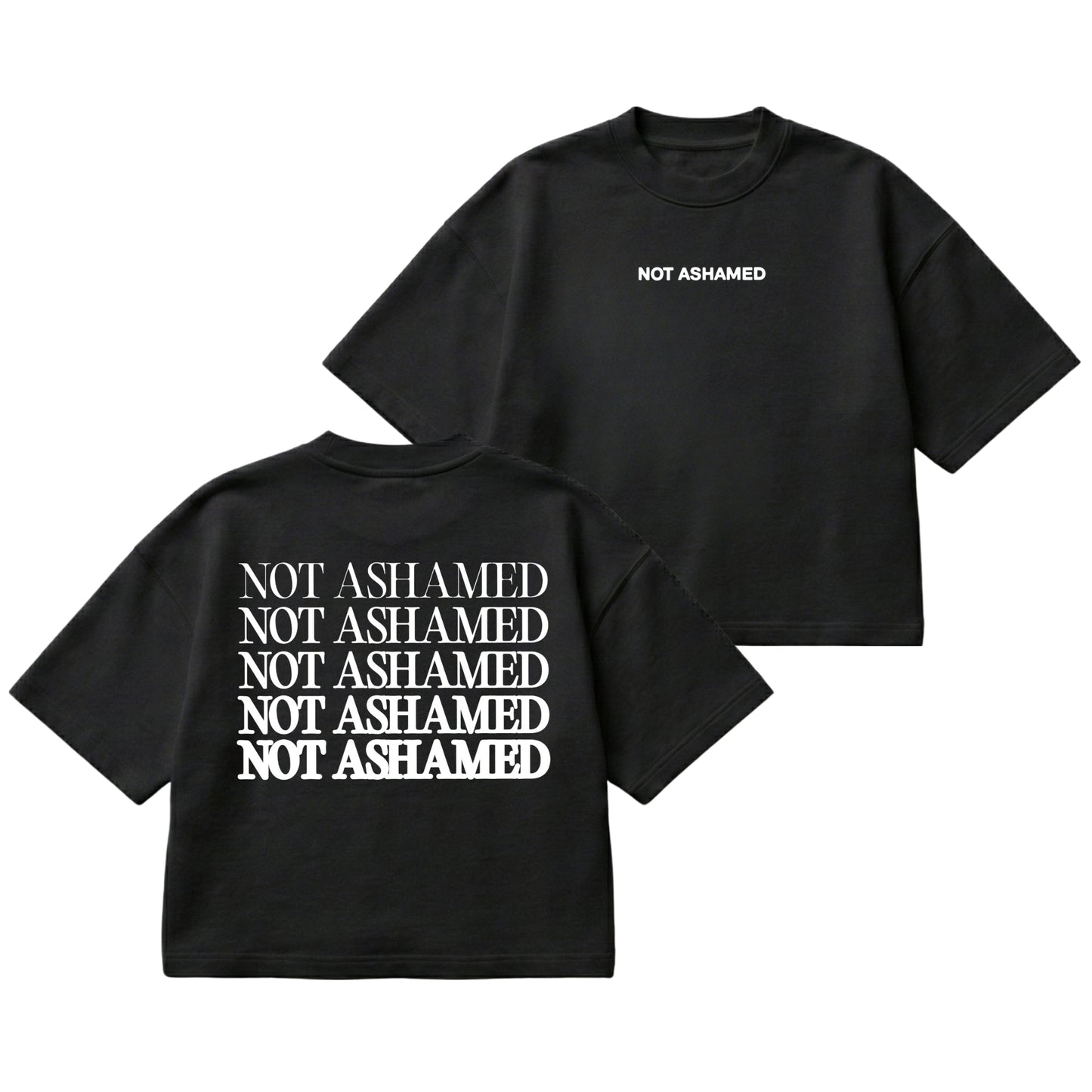 Not Ashamed – Boxy Cropped Shirt