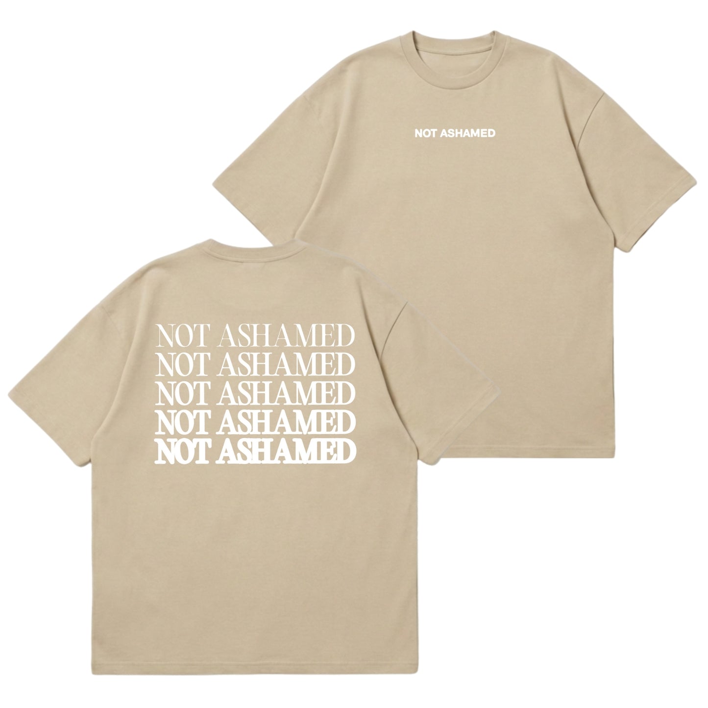 Not Ashamed – Premium Oversized T-Shirt