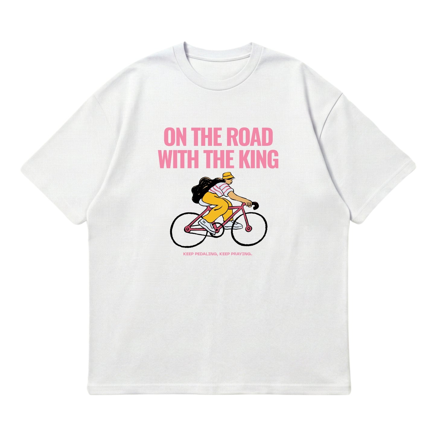 On the road with the King – Premium Oversized T-Shirt