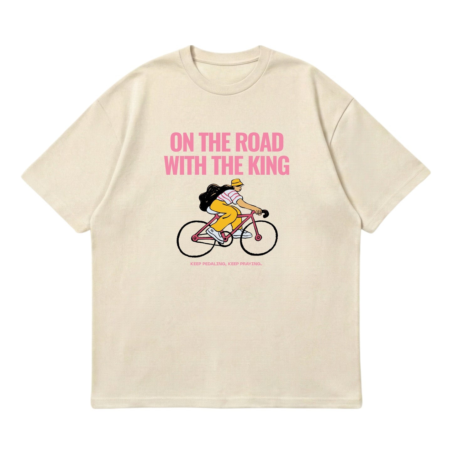 On the road with the King – Premium Oversized T-Shirt