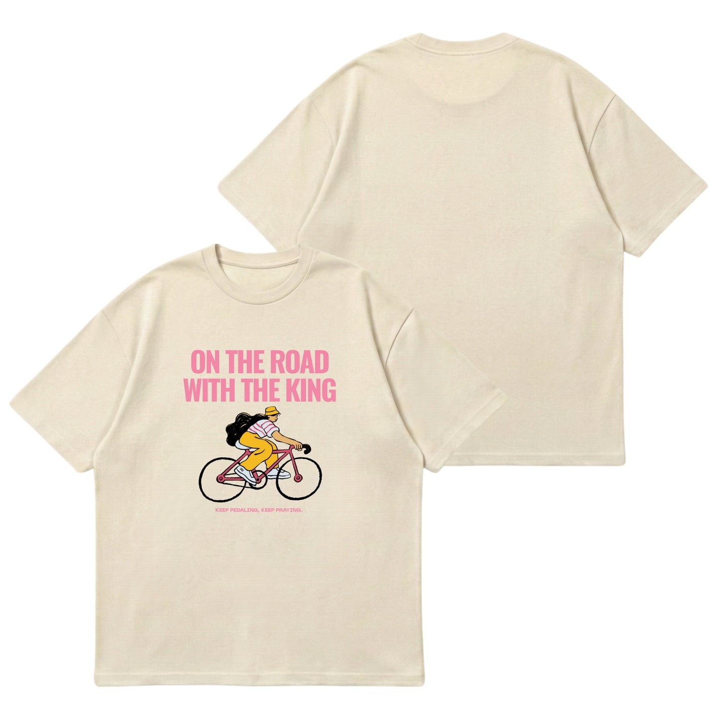 On the road with the King – Premium Oversized T-Shirt