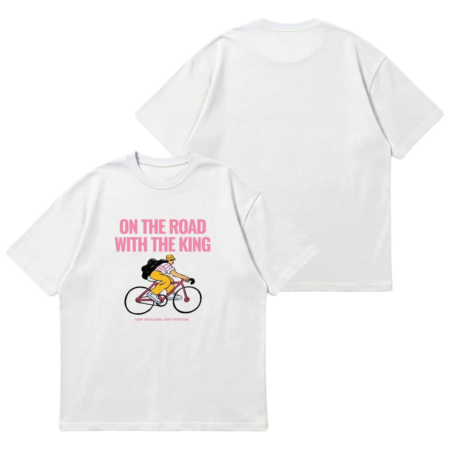 On the road with the King – Premium Oversized T-Shirt