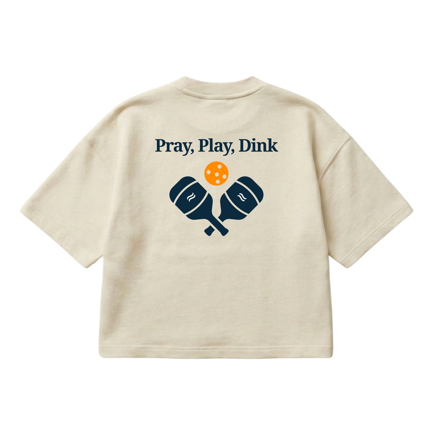Pray, Play, Dink – Boxy Cropped Shirt