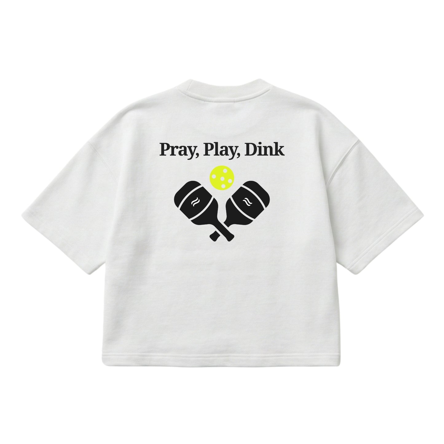 Pray, Play, Dink – Boxy Cropped Shirt