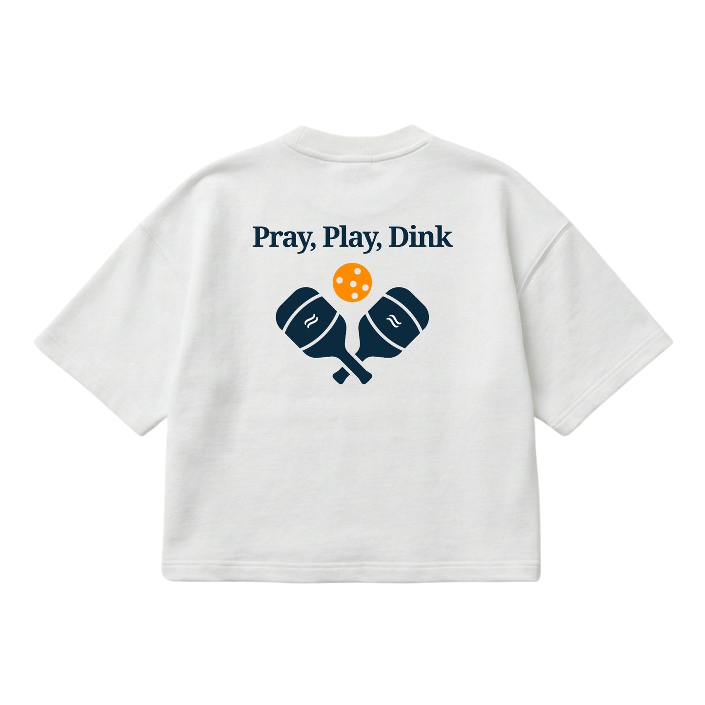 Pray, Play, Dink – Boxy Cropped Shirt