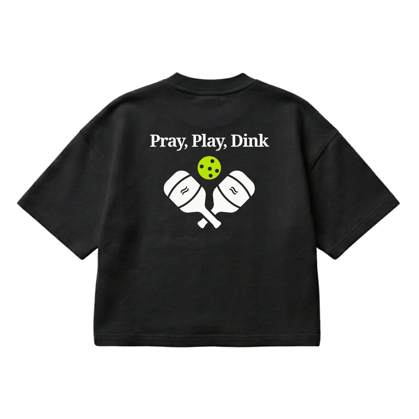Pray, Play, Dink – Boxy Cropped Shirt