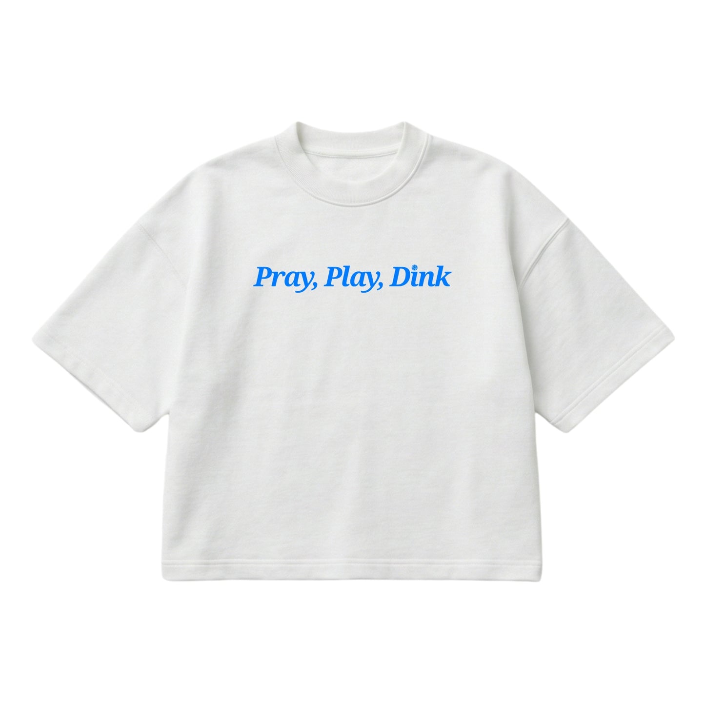 Pray, Play, Dink – Boxy Cropped Shirt