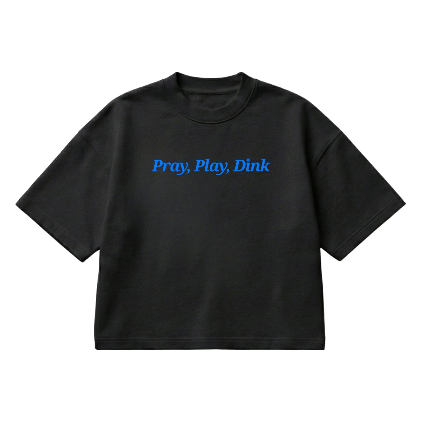 Pray, Play, Dink – Boxy Cropped Shirt