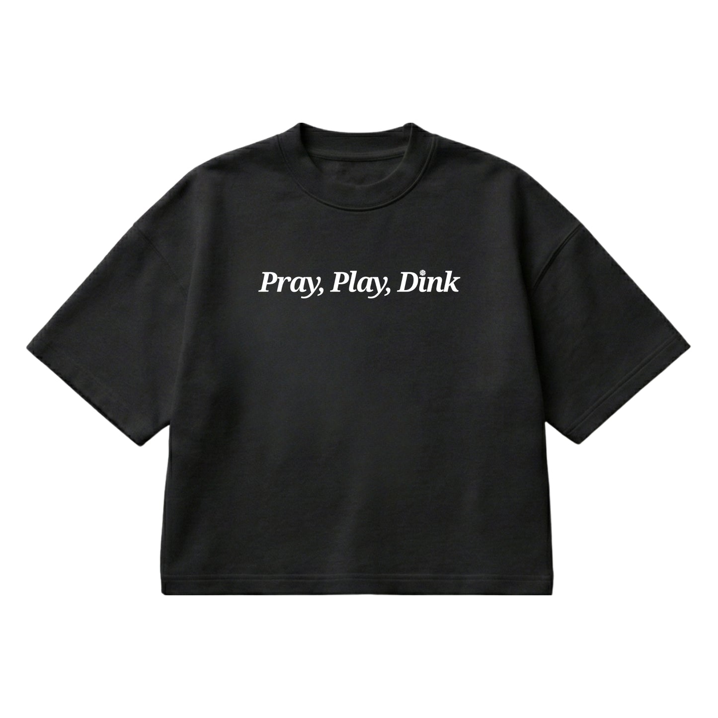 Pray, Play, Dink – Boxy Cropped Shirt