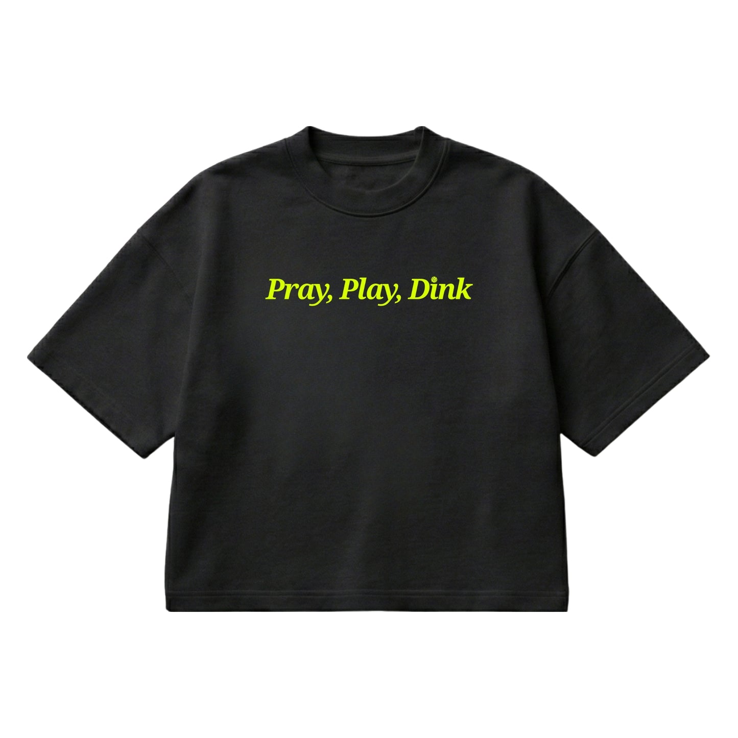 Pray, Play, Dink – Boxy Cropped Shirt
