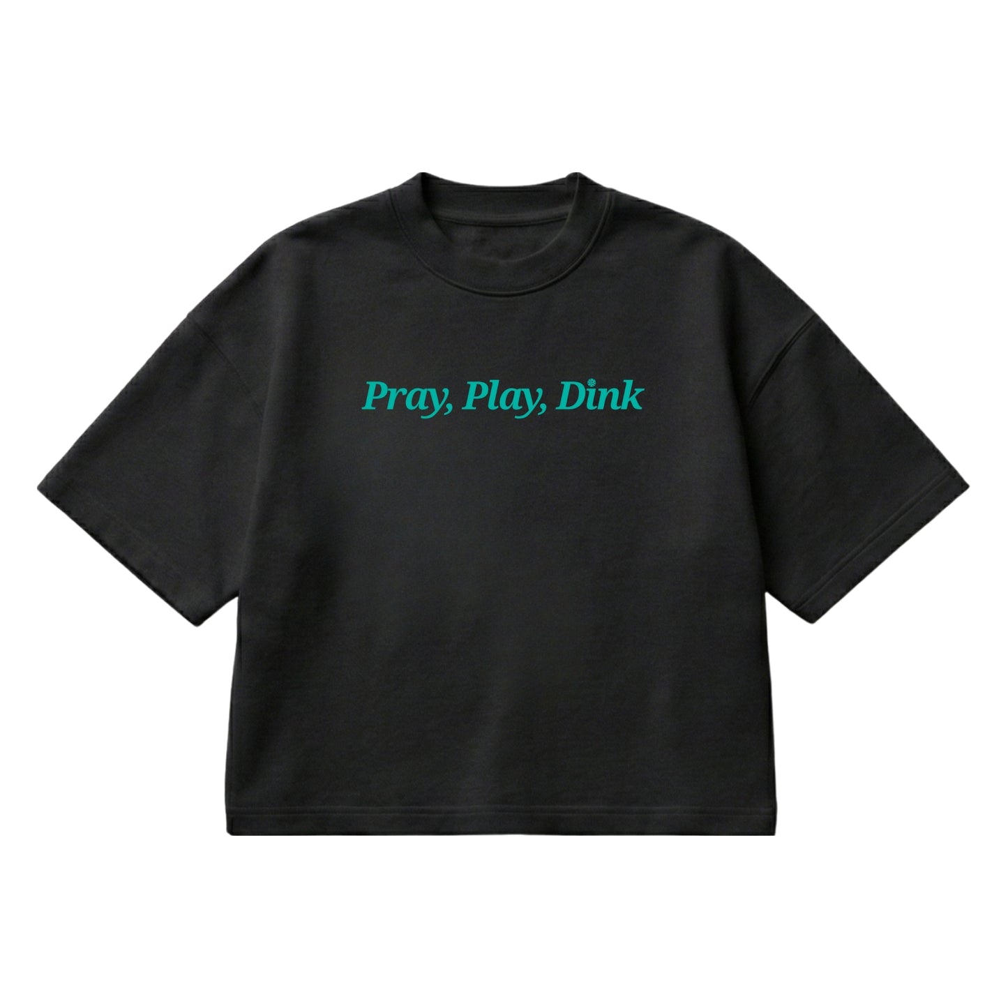 Pray, Play, Dink – Boxy Cropped Shirt