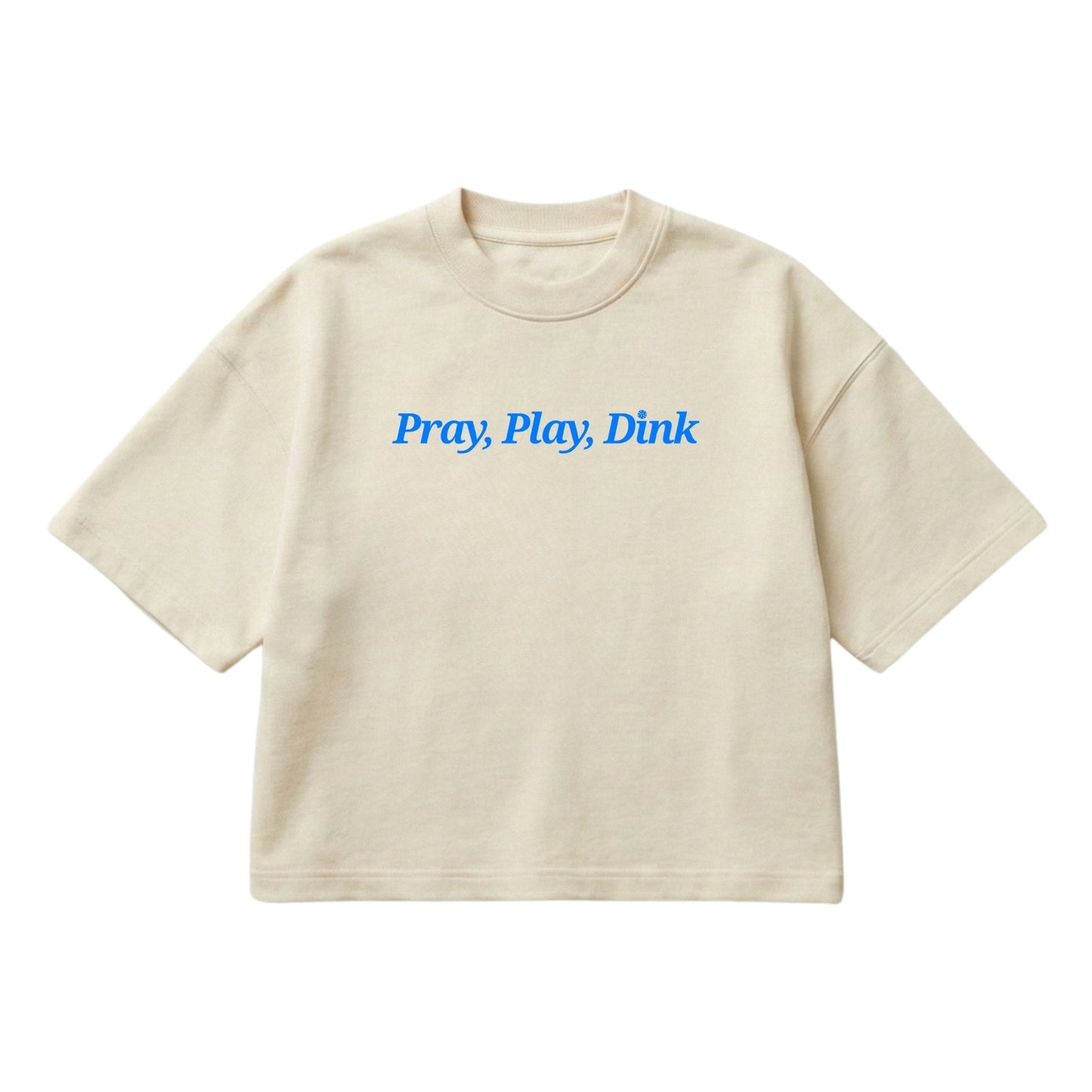 Pray, Play, Dink – Boxy Cropped Shirt