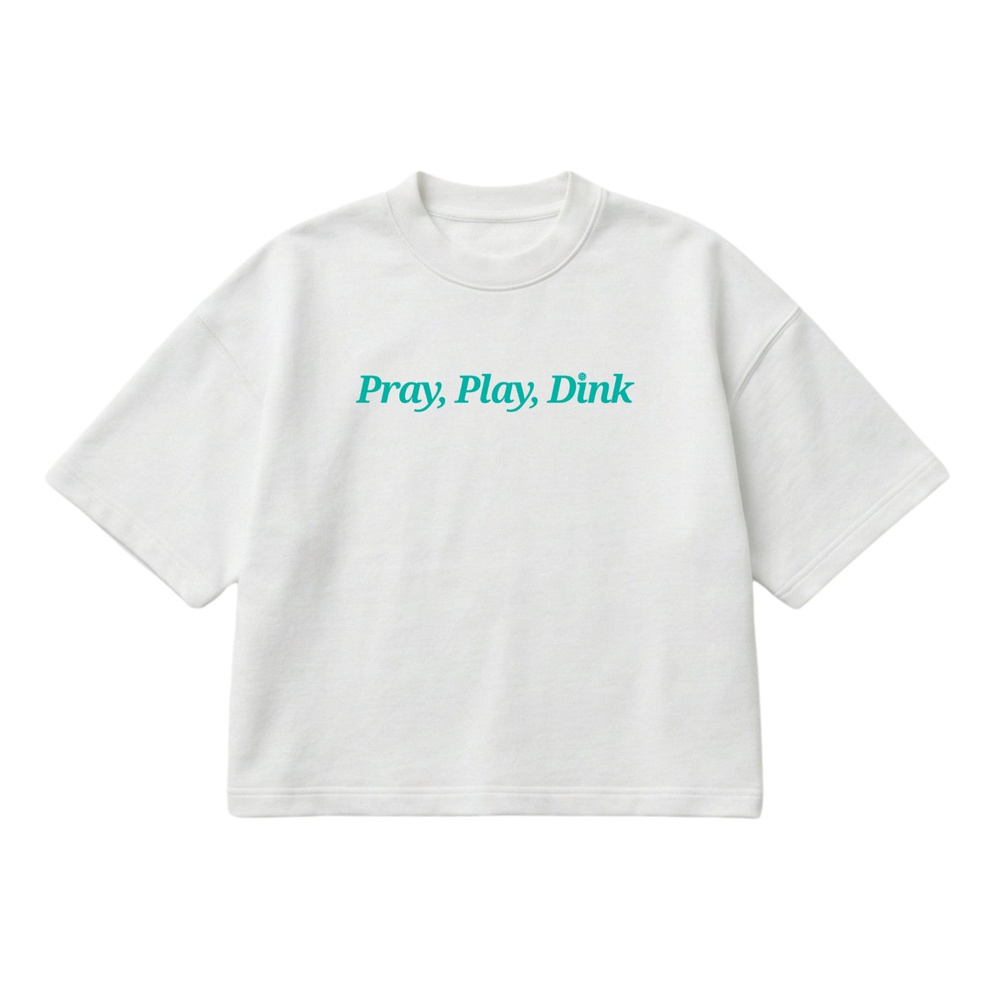 Pray, Play, Dink – Boxy Cropped Shirt