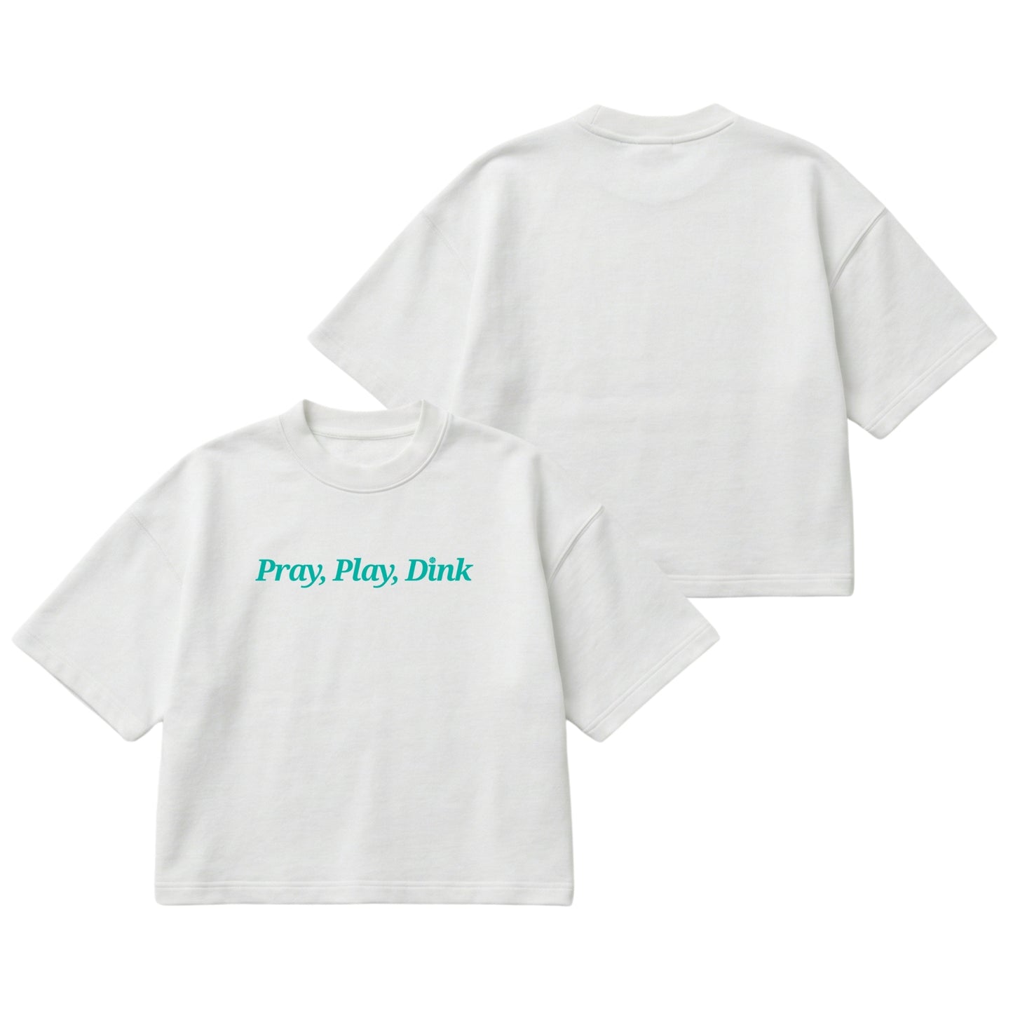 Pray, Play, Dink – Boxy Cropped Shirt