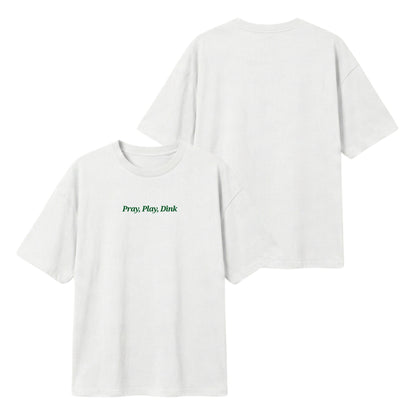 Pray, Play, Dink – Lightweight Oversized T-Shirt