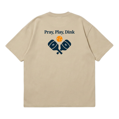 Pray, Play, Dink – Premium Oversized T-Shirt