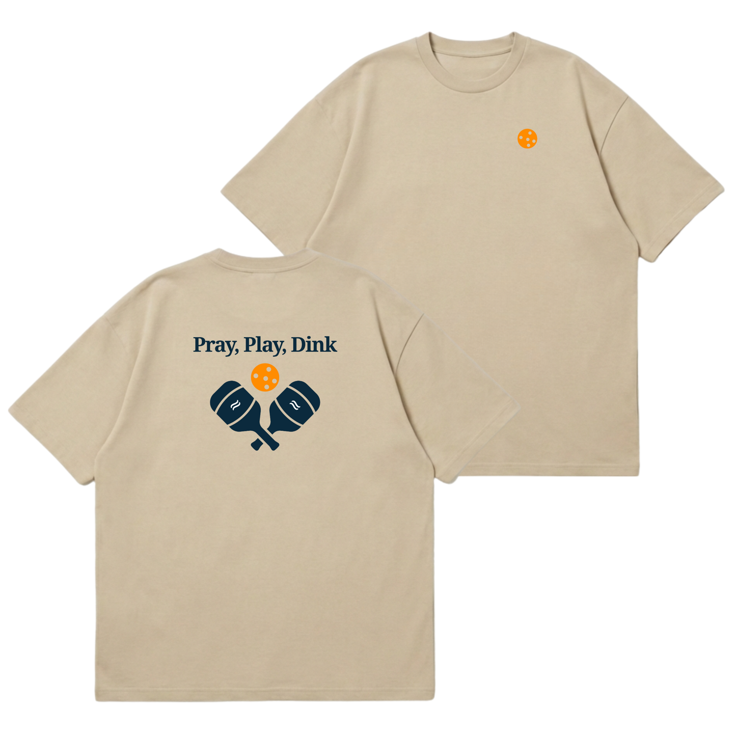Pray, Play, Dink – Premium Oversized T-Shirt