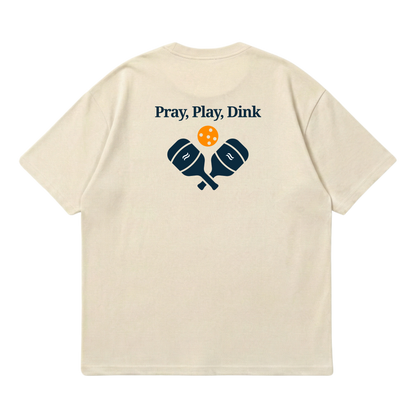 Pray, Play, Dink – Premium Oversized T-Shirt