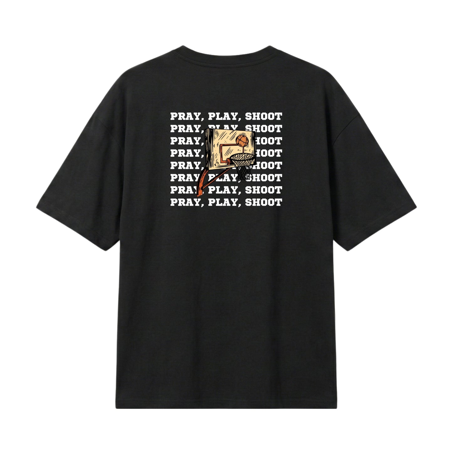 Pray, Play, Shoot – Lightweight Oversized T-Shirt