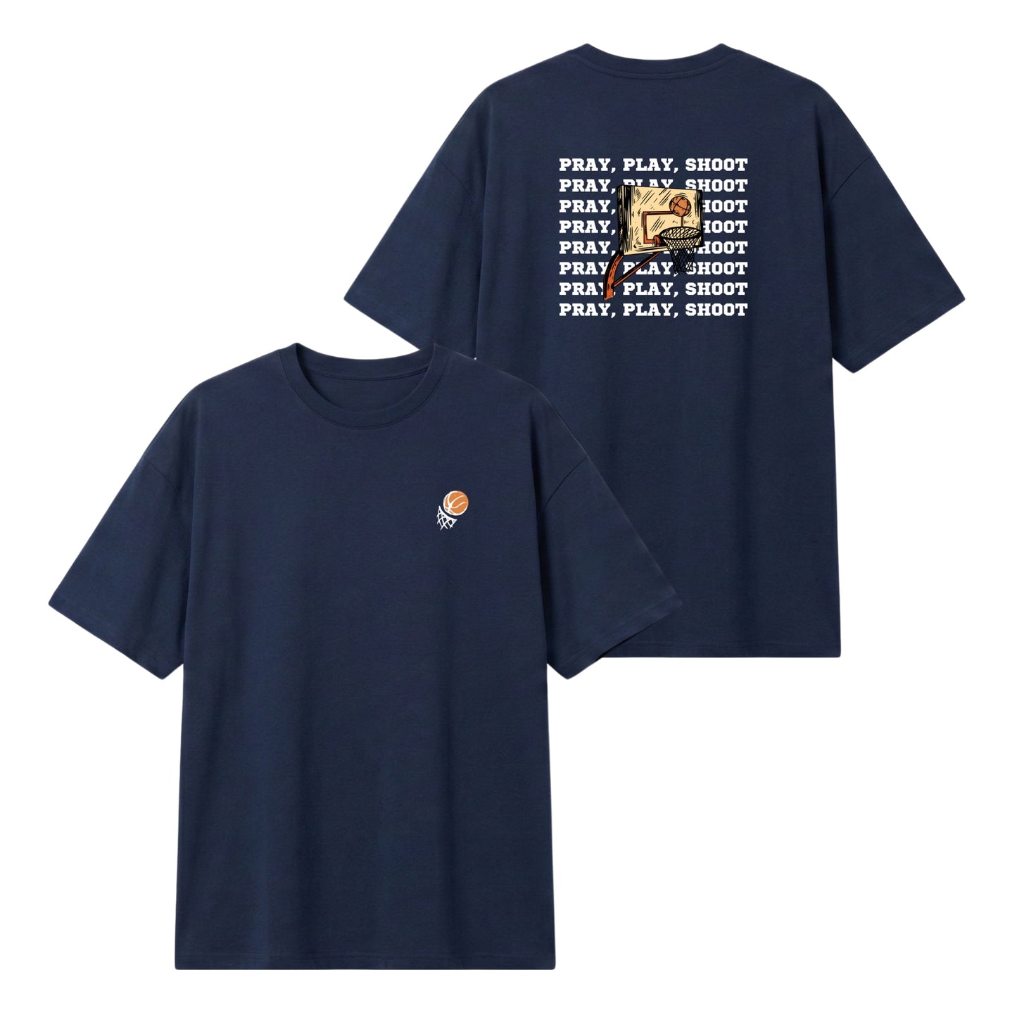 Pray, Play, Shoot – Lightweight Oversized T-Shirt