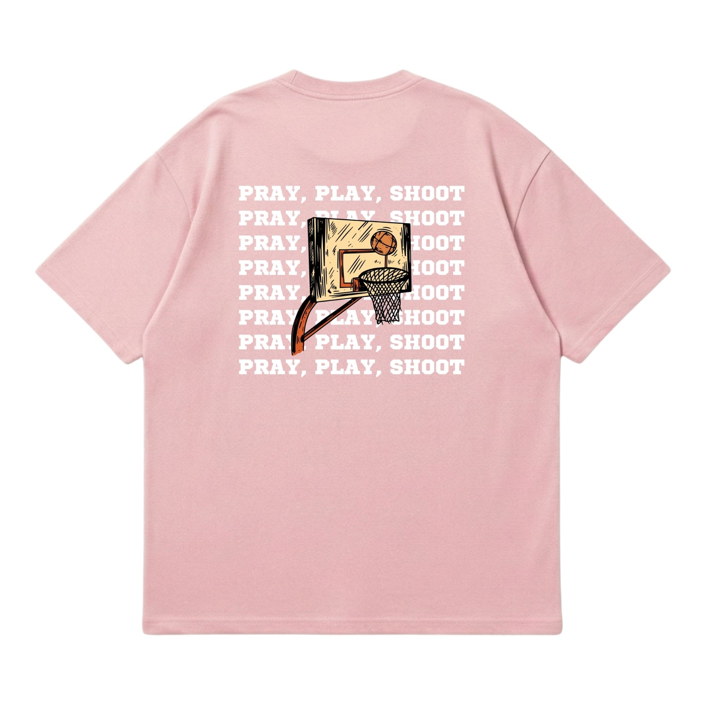 Pray, Play, Shoot – Premium Oversized T-Shirt