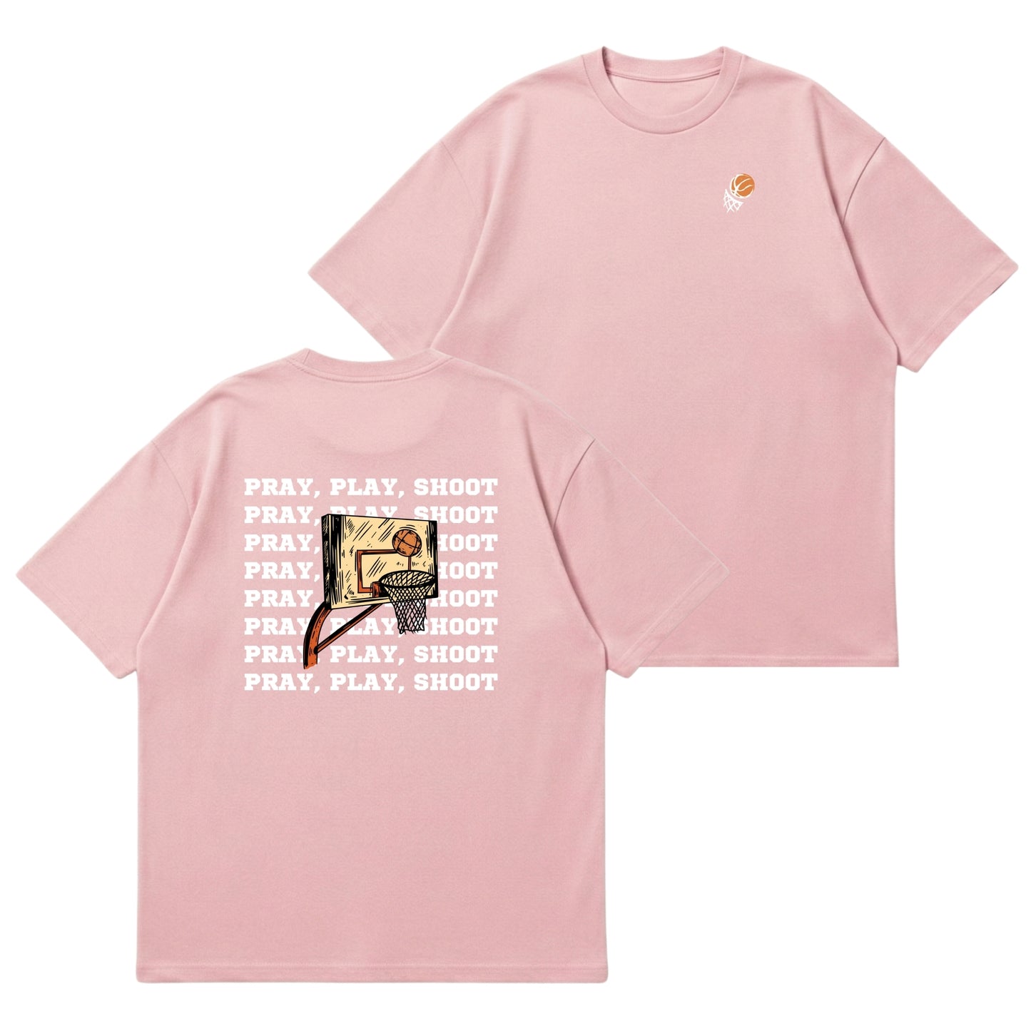 Pray, Play, Shoot – Premium Oversized T-Shirt