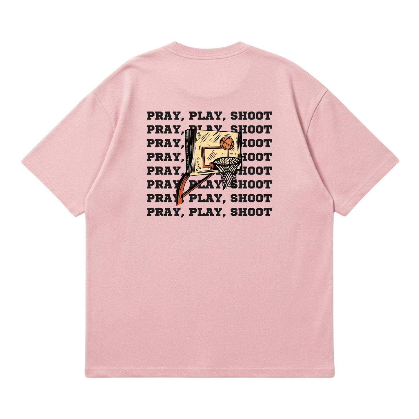 Pray, Play, Shoot – Premium Oversized T-Shirt