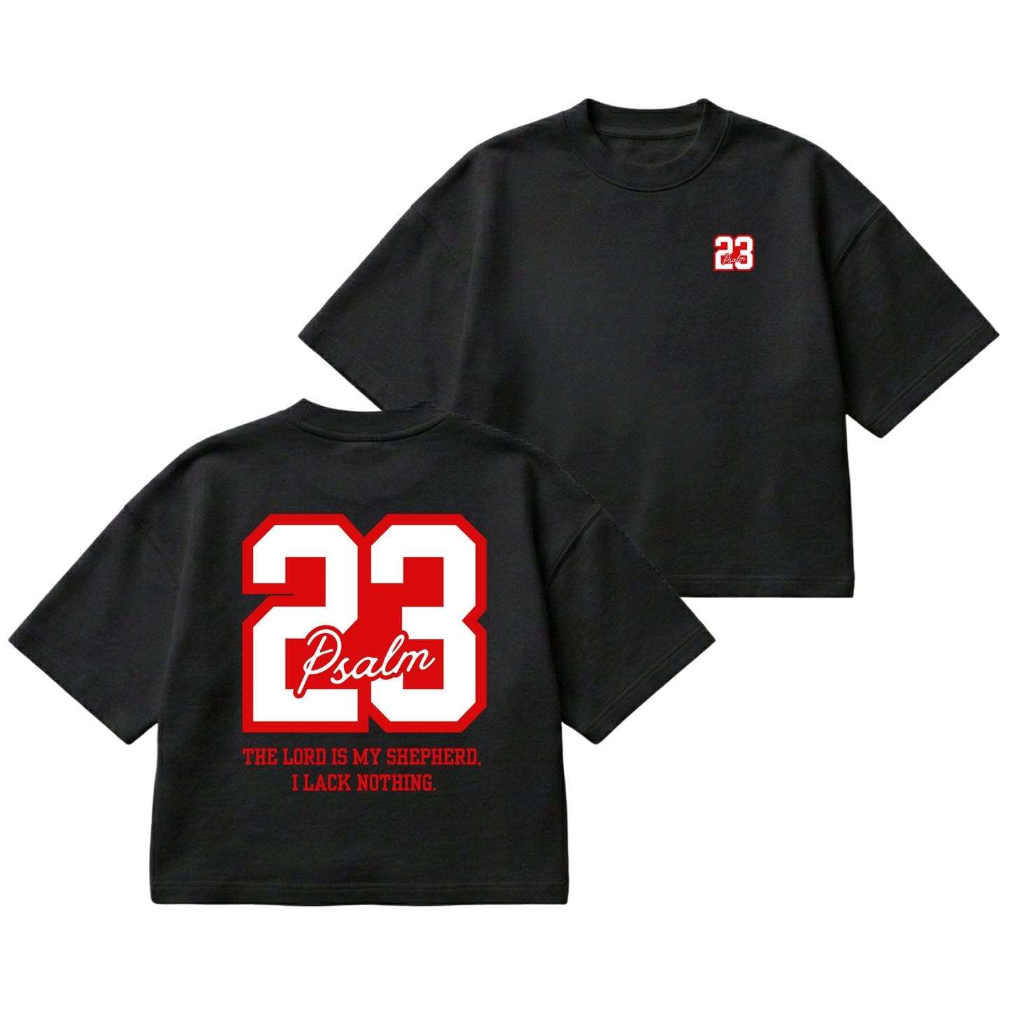 Psalm 23 – Boxy Cropped Shirt