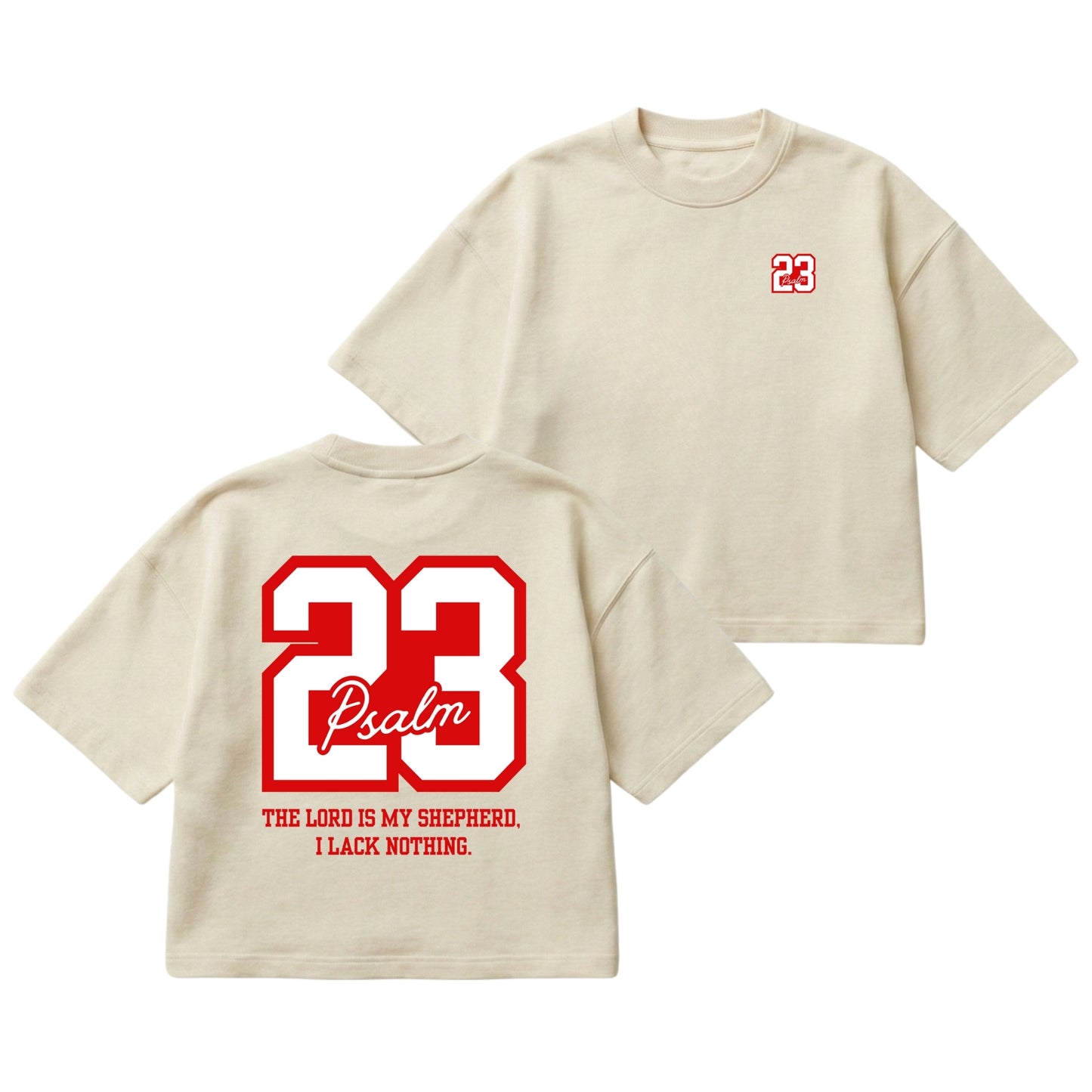 Psalm 23 – Boxy Cropped Shirt