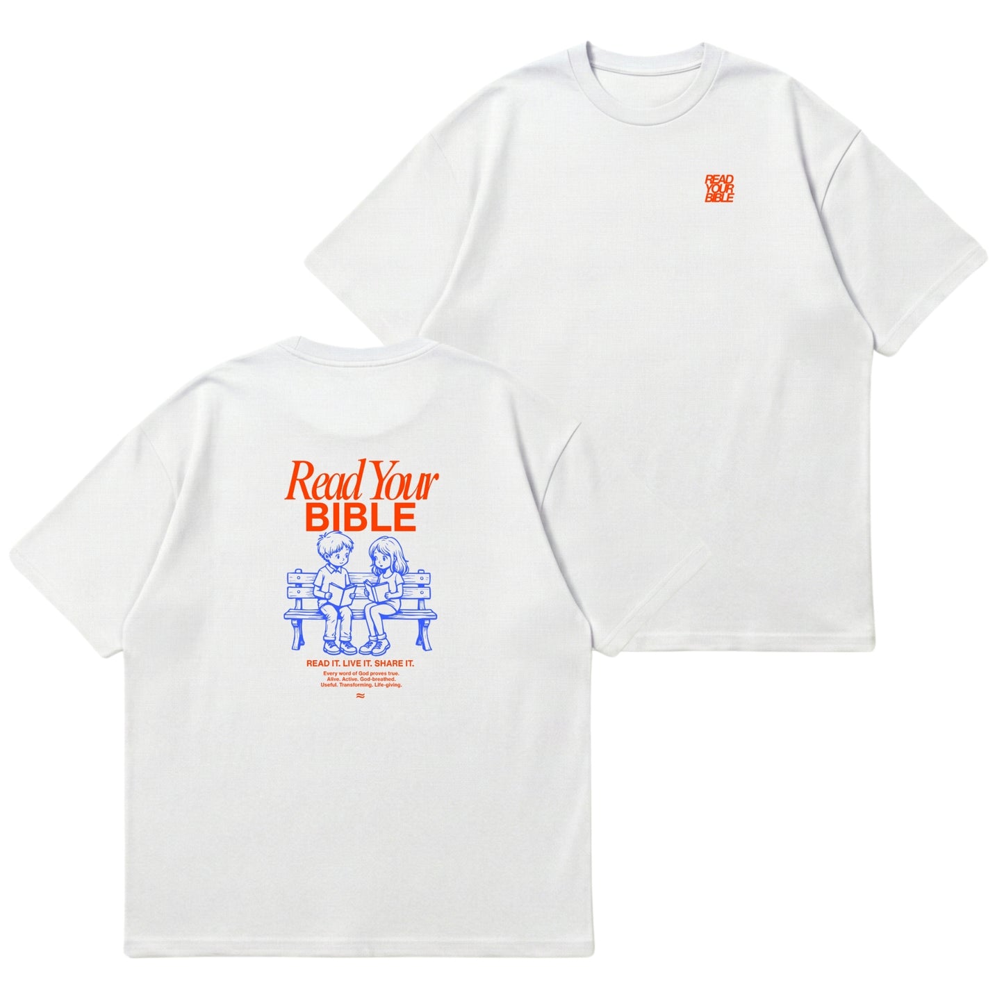 Read Your Bible  – Premium Oversized T-Shirt